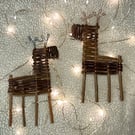 willow reindeer decoration (1 item)