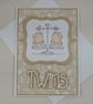 Handmade gender neutral twin babies card - Image 4