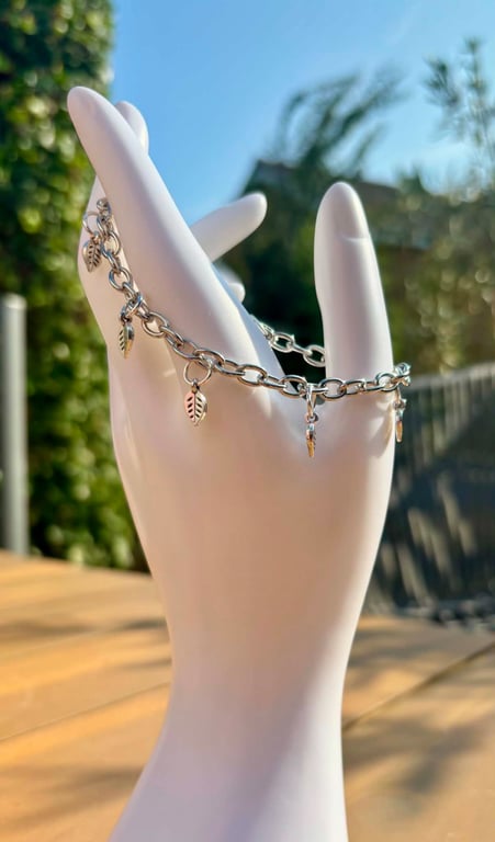 Silver Tone Charm Bracelet