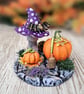 Toadstool and Pumpkin Witchy Halloween decoration - Image 1