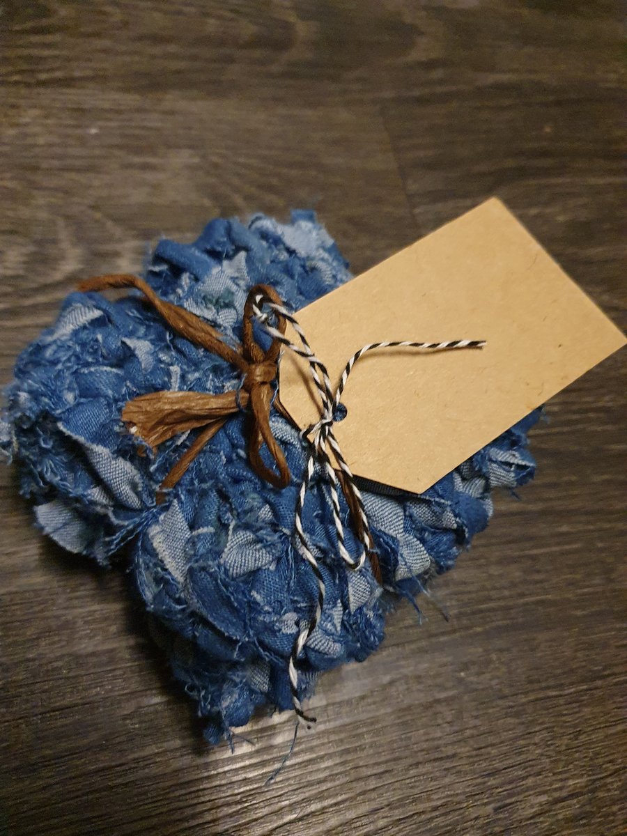 80's denim knotted coasters