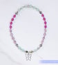 Bracelet beautiful Swarovski and sterling silver butterfly charm handmade - Image 5