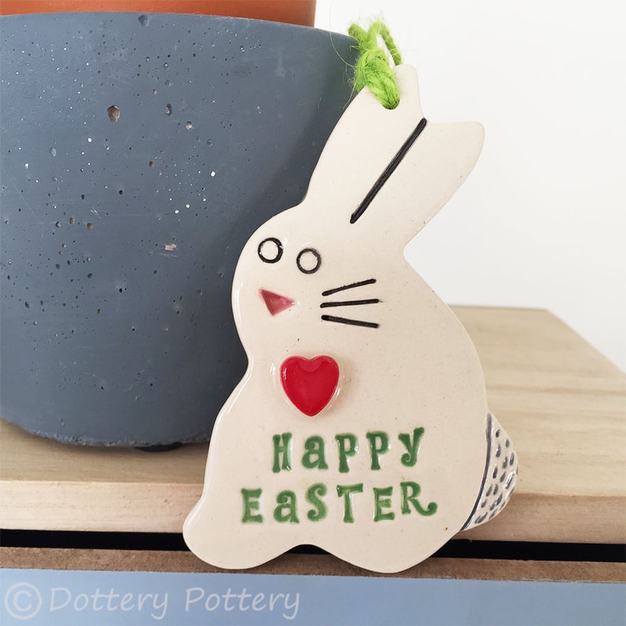 Pottery Easter Bunny decoration Ceramic Bunny Rabbit