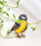 Hand-painted Bird Brooch - Image 3