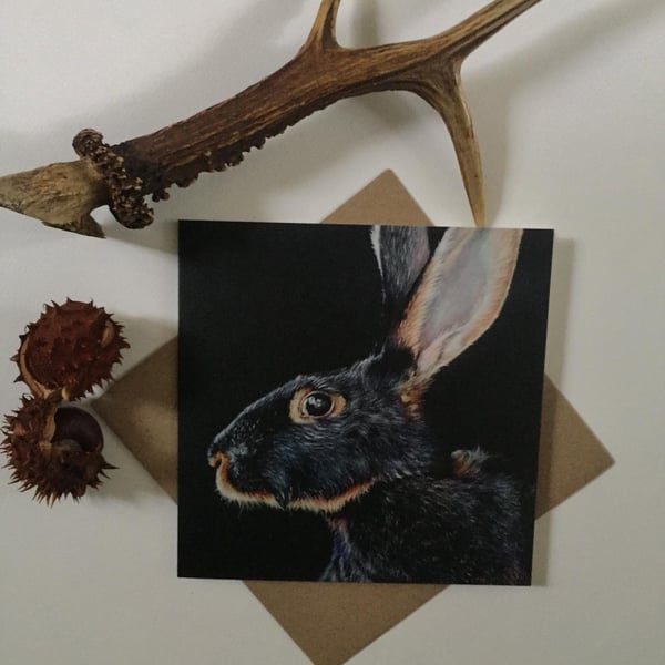 The Belgian Hare Blank Greeting Card