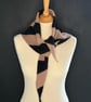 Triangle Scarf - Camel & Black