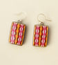 Dangle Earrings - Handmade Polymer Clay with Sterling Silver Hooks - Image 7
