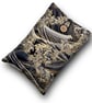 Japanese Cotton Book Sleeve - Black, Grey Ombre Wave Pattern  - Image 3