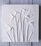 Snowdrops Plaster Cast Wall Plaque - Image 2