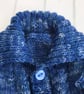 Cardigan with collar knitted in a hand dyed yarn - Image 5