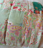 Vintage fabric patchwork quilt - Image 2