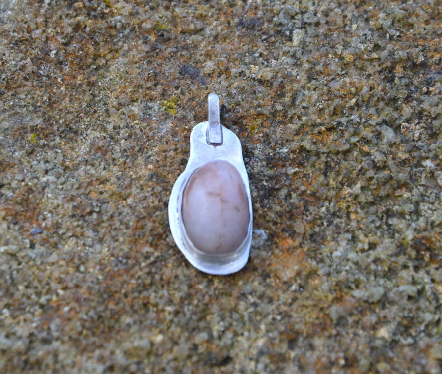 Image of Quartz Silver pendant