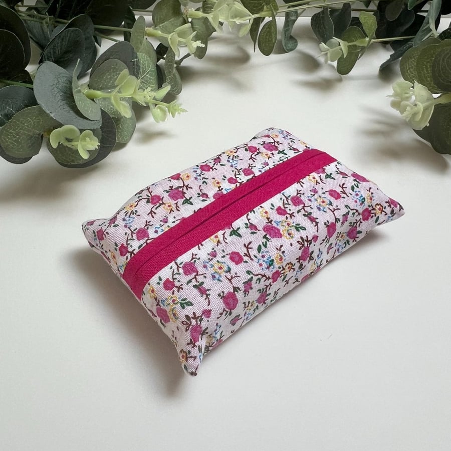 Tissue Holder: Fuchsia Pink Rose