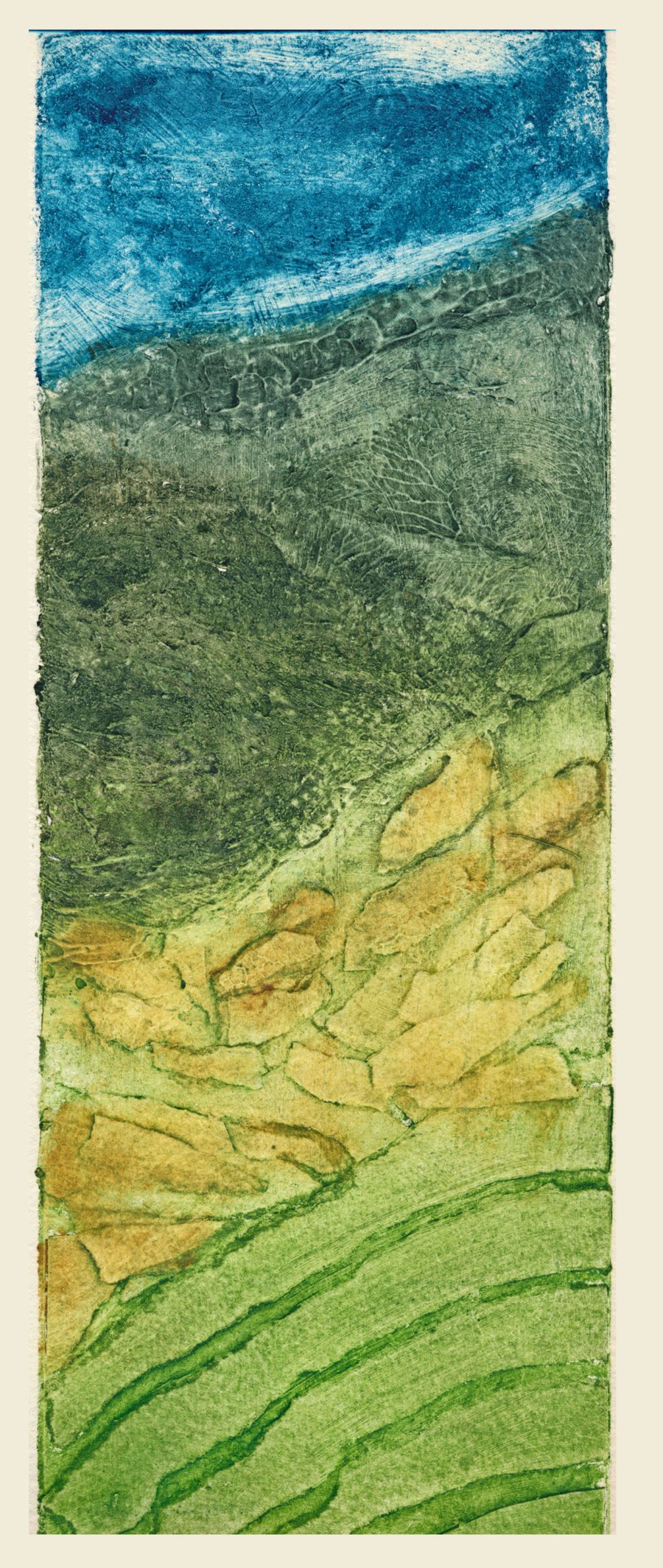 Transect II - limited edition collagraph print