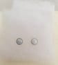 Dainty Faux Opal Stud Earrings - Image 7