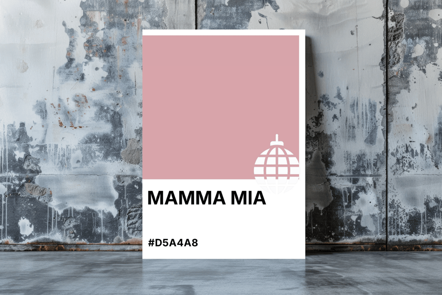 MAMMA MIA Greeting Card – Colour Swatch Series (A6, Blank Inside)