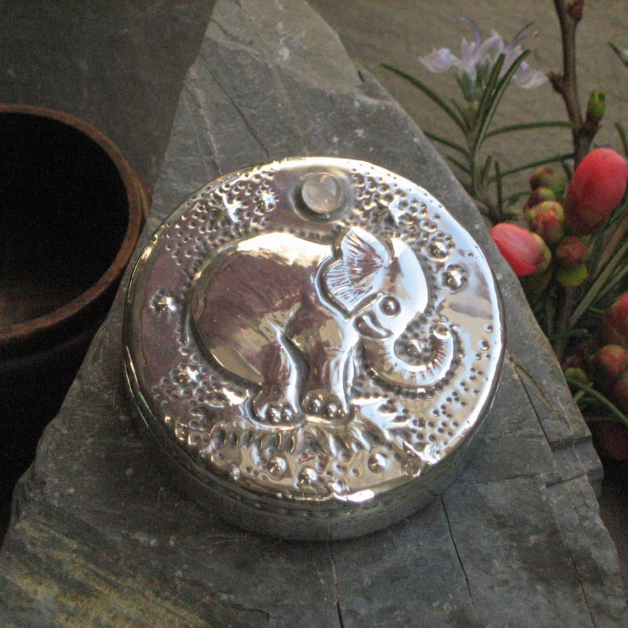 Baby Elephant Trinket Box