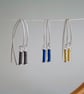 Silver Bobbin Earrings - Sewing Gift, Cotton Anniversary Gift, Seamstress Gift  - Image 1