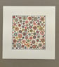 Watercolour circles pattern painting - Image 1