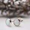 Opal stud earrings