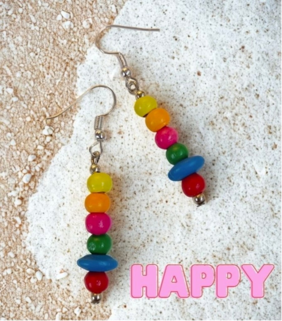 Happy Rainbow Earrings 