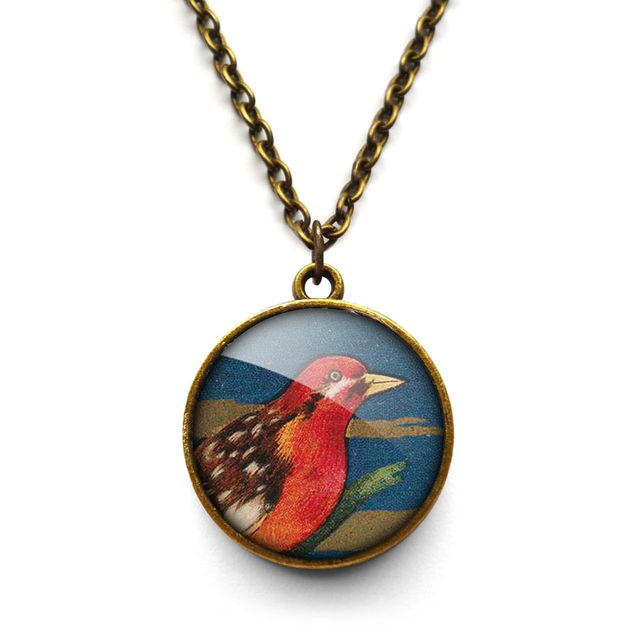 Crimson Bird Necklace (TB01)
