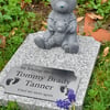Personalised Baby Memorial Stone Flat Baby Grave stone Flat grave marker Plaque 
