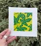 Wild Fig Two Layer Lino Mini Print (limited edition)