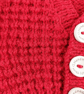 Hand knitted baby cardigan in fox red brown textured pattern  - Image 5