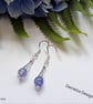 Designer Dainty AA Tanzanite Coned Sterling Silver Earrings  - Image 1