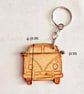 Wooden Motorhome Keyring - Camper Van Keychain with Gift Bag - Image 2