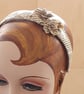 Little Women Headband: Handmade Recycled Book Paper Roses, hair accessory 