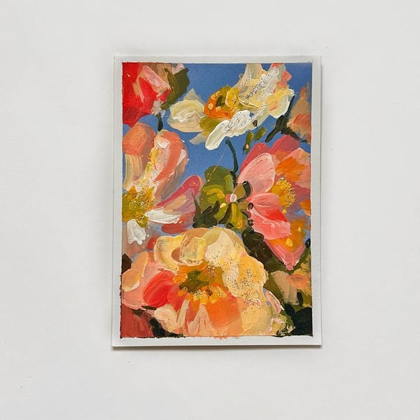 Hand-painted greeting card