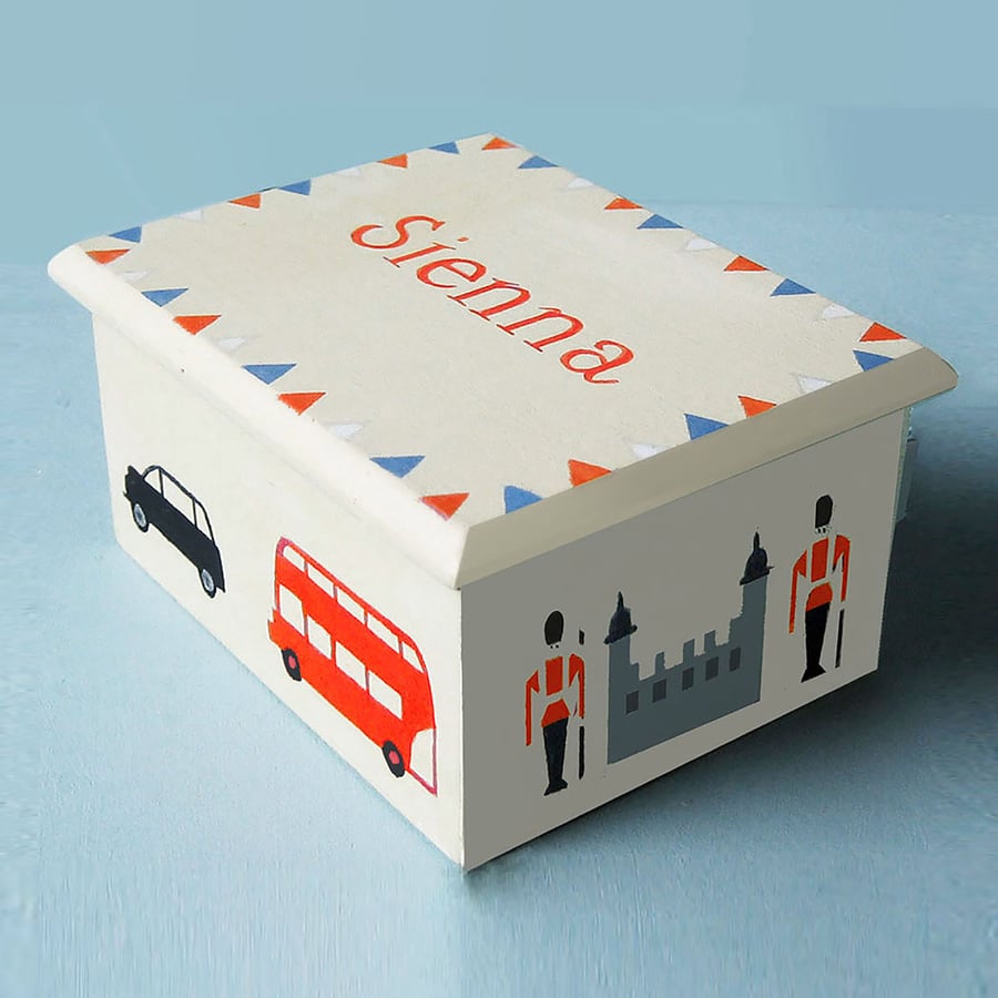 London Icons, Small Keepsake Box, New Born Gift