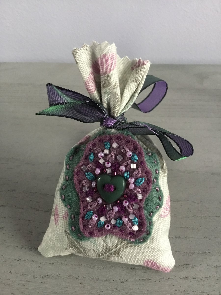 Scottish Thistle Lavender Bag