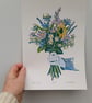 The Gift - linoprint - Image 5