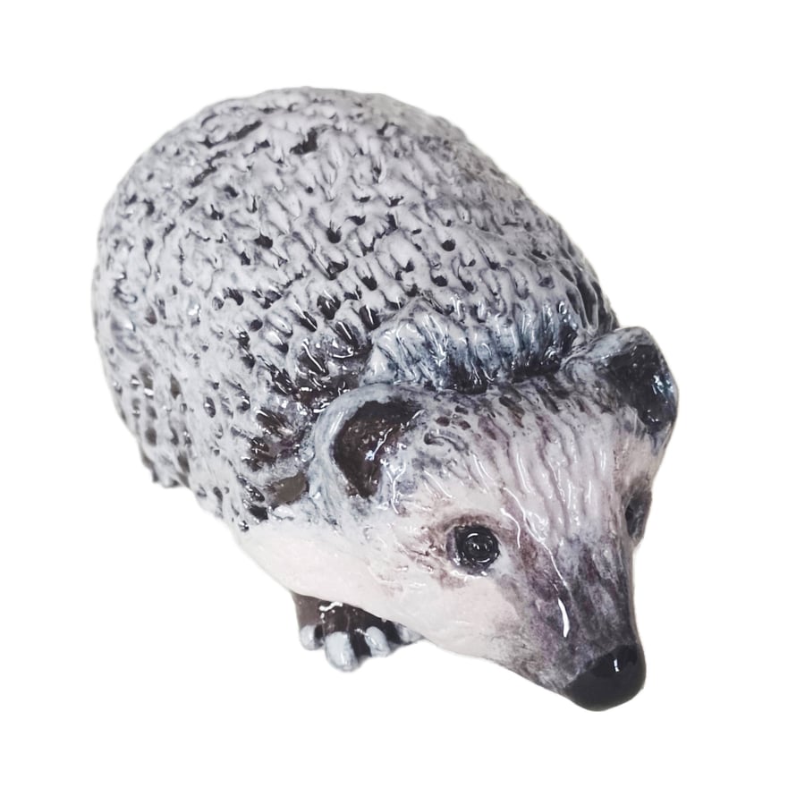 Hedgehog Ceramic Ornament - Handmade