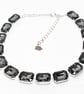 Black Crystal Choker, Georgian Collet Silver Necklace, Anna Wintour Inspired. - Image 6