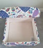 Storage Footstool Fryetts Peacocks Amethyst Fabric Pouffe Birds Blue Purple Seat - Image 4