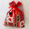Reusable Christmas Gift Bag, Christmas Gift Sack, Scandi Gift Bag.