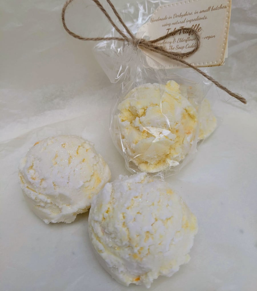 Bath melts (Tub Truffles)- Gooseberry & Elderflower 90g Vegan