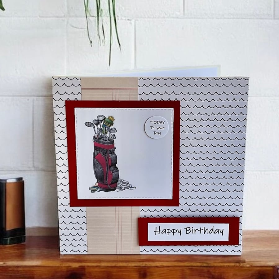  Birthday Card for Him or Her. Golf. Golfing Birthday Card. 