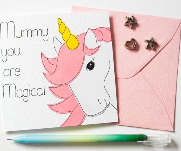 Mummy You Are Magical Unicorn Card, Mother's Day Card, Birthday Card For Mummy 