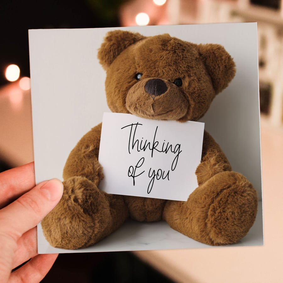Thinking of you card: Teddy bear