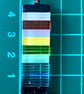 Rainbow Stripe Glass Pendant  - Image 2