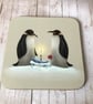 Penguins Square Coaster - Image 1