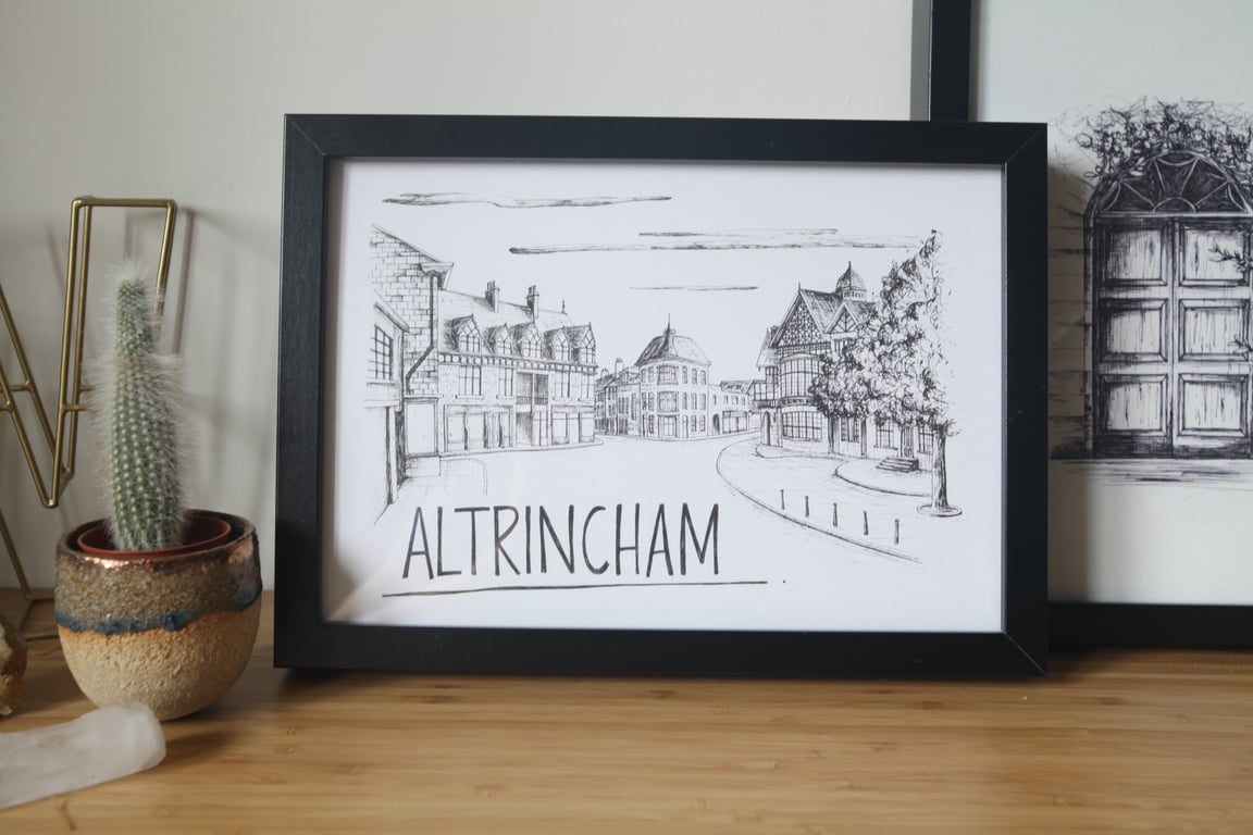 Altrincham Skyline Art Print