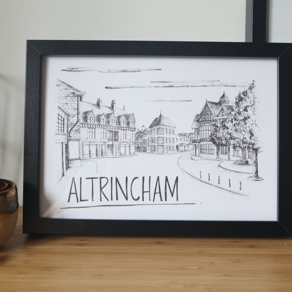 Altrincham Skyline Art Print