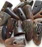 38mm 1 & 1 2 inch Real Horn Brown Toggle 1st quality. - Image 4