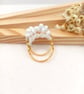 Cluster Ring Set - Pearl White Rings - Special Occasion Jewellery 